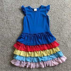 Colorful Hanna Andersson Ruffled Dress, size 120